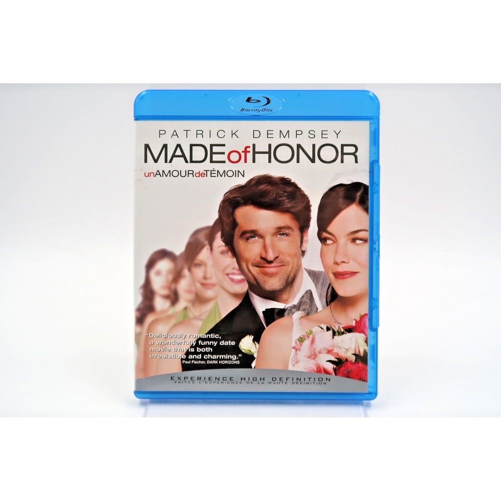 Made of Honor Blu-ray Patrick Dempsey Michelle Monaghan Romantic Comedy Movie
